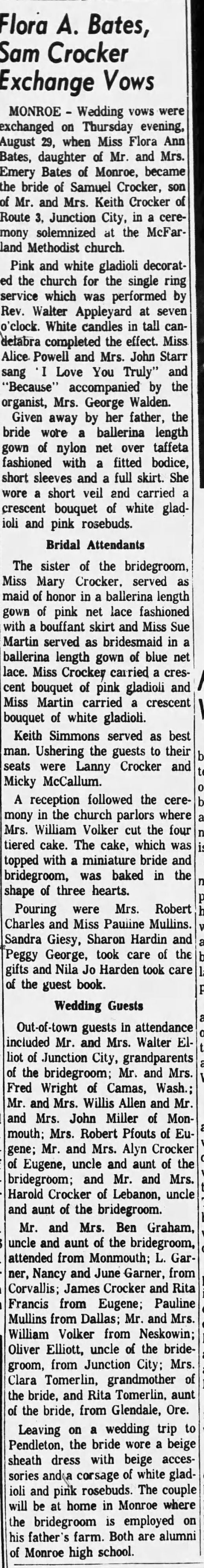 Clipping from Corvallis Gazette-Times